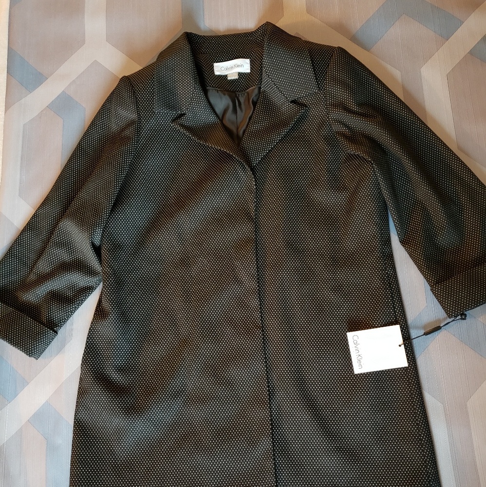 Calvin Klein Polka Dot Black Blazer